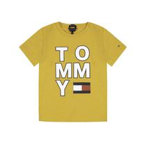 Camiseta Tommy Hilfiger Infantil Masculino M/C KB0KB05428-ZBC-00 10 Golden Glow