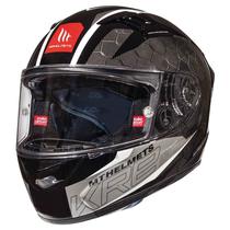 Capacete MT Helmets Kre Snake Carbon 2.0 A0 - Fechado - Tamanho XL - Gloss White