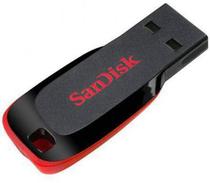 Pendrive Sandisk Cruzer Blade 64GB Z50 - Preto/Vermelho
