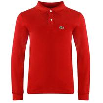 Camiseta Lacoste Polo Infantil Masculino PJ8915-5SX 08A  Vermelho