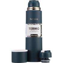 Garrafa Termica Terrano Bala + Tampa com Bico - Azul Petroleo 750ML