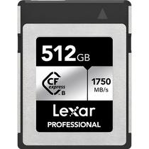 Cartão de Memória Cfexpress Lexar Professional Tipo B Prata 1750 MB/s-1300 MB/s 512 GB (LCXEXSL512G-Rneng)