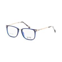 Armacao para Oculos de Grau Visard B2308-TR C8 Tam. 51-18-135MM - Azul/Dourado