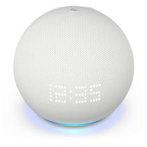 Speaker Amazon Echo Dot - com Alexa e Relogio - 5A Geracao - Wi-Fi/Bluetooth - Branco