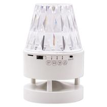 Projetor LED Diamond Stage Light 18W Speaker S1953 / com Controle / Bluetooth / TF / USB / AC85-265V - Branco