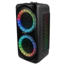 Speaker Ecopower EP-S705 8" BT/ SD/ USB/ FM/ LED RGB Bivolt Preto