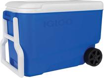 Caixa Termica Igloo com Rodas Wheelie Cool 38QT - Azul/Branco
