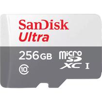 Mem Micro SDXC Sandisk Ultra 256GB 100MB/s C10 SDSQUNR-256G-GN6TA