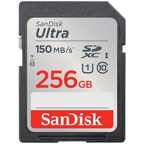 Cartao de Memoria SD de 256GB Sandisk Ultra SDSDUNC-256G-GN6IN - Preto/Cinza