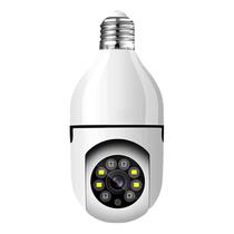 Lampada com Camera P-02A Wi-Fi 4MP Giratoria Aplicativo Icsee - Branco