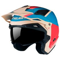 Capacete MT Helmets District SV s Analog D7 - Aberto - Tamanho XXL - com Oculos Interno - Gloss