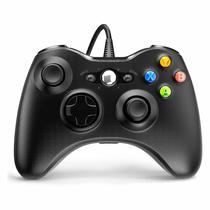 Control Xbox 360 com Fio Preto c/Caixa