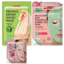 Kit Mascara Purederm com Mascara de Gel Multi-Step/Mascara de Barro Skin Brighteninng/Mascara de Maos - (3 Pecas)