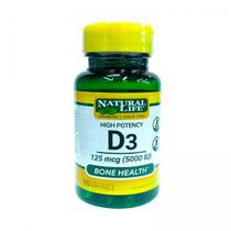 Vitamina D3 125MCG 5000IU Natural Life 90 Softgels