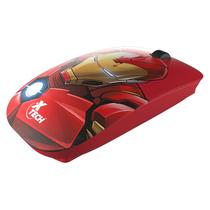 Mouse Xtech Edicao Iron Man XTM-M340IM - Sem Fio - 1600 Dpi - 4 Botoes - Vermelho