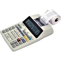 Calculadora Sharp EL-1750 / Pilha / com Entrada Pra Fonte - Branco