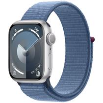 Apple Watch Series 9 41 MM MR923LL A2978 GPS - Silver Aluminum/Winter Blue Sport Loop