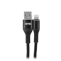 Cabo Hye HYE25L - USB/Lightning - 1.2 Metros - Canvas - Preto