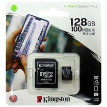 Cartao Micro SD 128GB Kingston Canvas C10 100M
