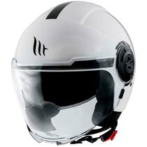 Capacete MT Helmets Viale SV Solid A0 - Aberto - Tamanho L - com Oculos Interno - Gloss Pearl White