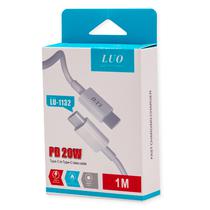 Cabo USB-C/USB-C Luo LU-1132 1 Metro 20W - Branco