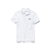 Camiseta Lacoste Polo Infantil Masculino PJ8549-001 14A  Branco