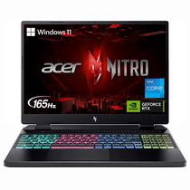 Notebook Gamer Acer Nitro 16 AN16-51-7515 Intel Core i7 13700H Tela Wuxga 16" / 16GB de Ram / 1TB SSD / Geforce RTX4050 6GB - Obsidian Preto (Ingles)