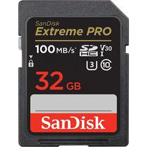 Cartão de Memória SD Sandisk Extreme Pro 100-90 MB/s C10 U3 V30 32 GB (SDSDXXO-032G-GN4IN)