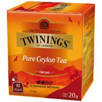 Cha Twinings Pure Ceylon Tea (10 Saches) - 20G