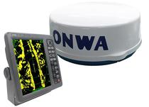 Radar Maritimo Onwa Marine KR-1238 12 Polegadas 4KW 36NM