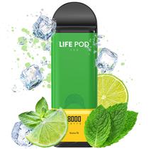Vape Descartavel Life Pod Eco 8000 Puffs com 50MG Nicotina - Lemon Mint