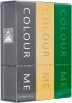 Kit Perfume Colour Me Silver Sport/Gold/Green Edp (3 X 50ML) - Masculino