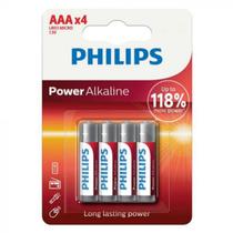 Pilhas Philips Alkaline AAA com 4