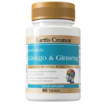 Earth's Creation Ginkgo & Ginseng com 60 Comprimidos