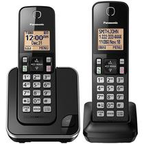 Telefone Sem Fio Panasonic KX-TGC352 - 2 Bases - com Bina - 110V - Preto