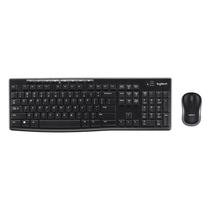 Teclado Kit + Mouse Sem Fio Logitech MK270 - Preto (Espanhol)