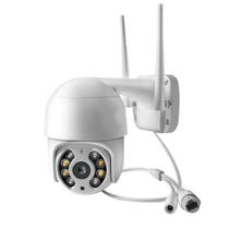 Camera de Seguranca Externa Inteligente Smart IP66 Mannatech SWD1125 / 360O / HD 4K / Microfone / Alarma / Wifi / App Icsee - Branco