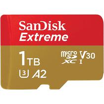 Cartão de Memória Micro SD Sandisk Extreme 190-130 MB/s U3 1TB com Adaptador (SDSQXAV-1T00-GN6MA)