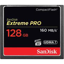 Cartao de Memoria Sandisk Compactflash SDCFXPS-128G-X46 160 MB/s Extreme Pro