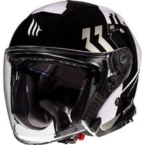 Capacete MT Helmets Thunder 3 SV Jet Venus A2 - Aberto - Tamanho L - com Oculos Interno - Gloss Pearl Grey