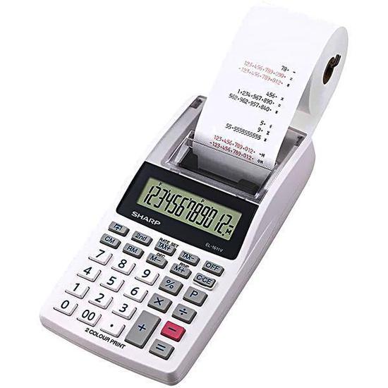 Calculadora Sharp EL-1611V A Pilha - White