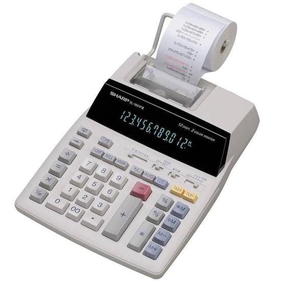 Calculadora Sharp EL-1801V 110V Printing White