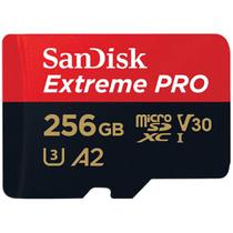 Cartao Microsd 256GB Sandisk Extreme Pro 140MB/s