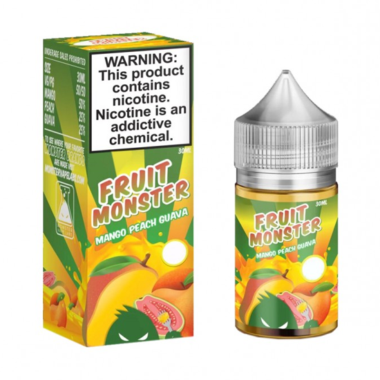 Essência para Vaper Monster Vape Labs Salt Fruit Monster Mango Peach Guava 30ML no Paraguai ...