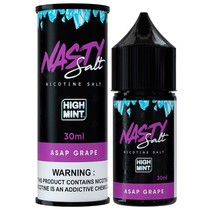Essência para Vaper Nasty Juice Salt Asap Grape High Mint 30ML foto principal