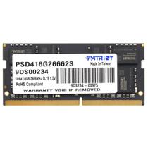 Memória Patriot Signature DDR4 16GB 2666MHz Notebook PSD416G26662S foto principal