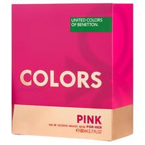 Perfume Benetton Colors Pink Eau de Toilette Feminino 80ML foto 1