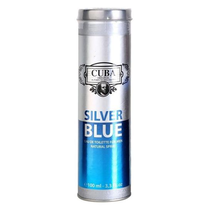 Perfume Cuba Silver Blue Eau de Toilette Masculino 100ML foto 1