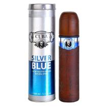 Perfume Cuba Silver Blue Eau de Toilette Masculino 100ML foto 2