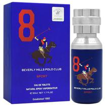 Perfume Beverly Hills Polo Club Sport 8 Blue Eau de Toilette Masculino 50ML foto 2